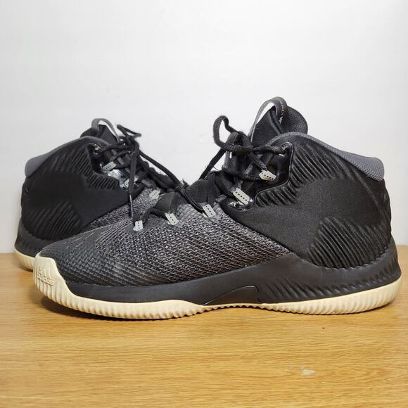 Adidas Crazy Hustle Men’s Black/White Basketball Shoes Size 9.5 FAST SHIPPING - Picture 6 of 12